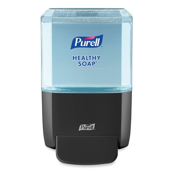 CLEANING AND SANITATION ACCESSORIES | PURELL 5034-01 ES4 4.88 in. x 8.8 in. x 11.38 in. 1,200 mL Push-Style Soap Dispenser - Graphite (1/Carton)