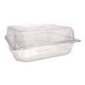 Food Trays, Containers, and Lids | Karat FP-HC99PET-1C PET Plastic Hinged Container 9 x 9 x 3.6 Clear Plastic 100/Pack 2 Packs/Carton image number 6
