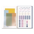 Notebooks & Pads | AT-A-GLANCE LB40200 8.5 in. x 5.5 in. 13-Month (Jan-Jan 2026) Weekly/Monthly Calista Floral Planners - Blue/Purple/Green Cover image number 4