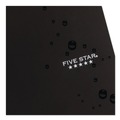 Back to School Sale | Five Star 930010 10.5 in. x 8.63 in. Sheets Wide/Legal Rule 1-Subject Wirebound Notebook - Black Cover image number 4