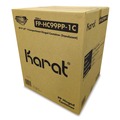 Food Trays, Containers, and Lids | Karat FP-HC99PP-1C Polypropylene Plastic Hinged Container 9.35 x 9.22 x 3.17 Clear Plastic 50/Pack 4 Packs/Carton image number 0