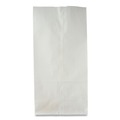 Food Service | Ross & Wallace Paper Products 120302500PK/BL 4.13 in. x 2.63 in. x 7.88 in. #2 Size Grocery Paper Bags - White (500/Bundle) image number 3