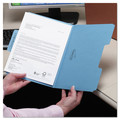 File Folders | Smead 11986 1/3-Cut Tabs Assorted Letter Size 0.75 in. Expansion SuperTab Colored File Folders - Blue (100/Box) image number 4
