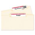 Dividers & Tabs | Avery 05066 0.66 in. x 3.44 in. Permanent TrueBlock File Folder Labels with Sure Feed Technology - White (30/Sheet, 50 Sheets/Box) image number 3