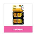 Sticky Notes & Post it | Post-it Flags 680-SH2 1 in. "Sign Here" Arrow Message Page Flags - Yellow (50-Flags/Dispenser, 2-Dispensers/Pack) image number 5