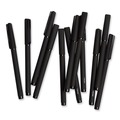 Pens | U Brands 5007U01-24 0.7 mm Fine Catalina Soft Touch Stick Porous Point Pen - Black (12/Pack) image number 3