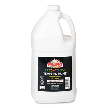 Prang X22809 1 Gallon Bottle Ready-to-Use Tempera Paint - White