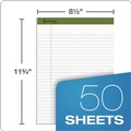 Retail Store Supplies | Ampad 40102R 8.5 x 11.75 Sheets (40) Earthwise by Ampad Recycled Writing Pad - White/Politex Sand Headband (4/Pack) image number 2