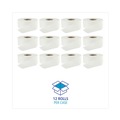  | Boardwalk BWK410320 3.2 in. x 525 ft. 2 Ply Septic Safe Jumbo Roll Bathroom Tissue - White (12/Carton) image number 1