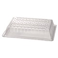 Food Trays, Containers, and Lids | Carlisle 1062807 18 in. x 26 in. StorPlus Polycarbonate Plastic Food Storage Container Colander - Clear image number 2