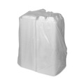 Food Trays, Containers, and Lids | Pactiv Corp. YTD18803ECON 8.42 in. x 8.15 in. x 3 in. 3 Compartments Dual Tab Lock Economy Vented Foam Hinged Lid Container - White (150/Carton) image number 2