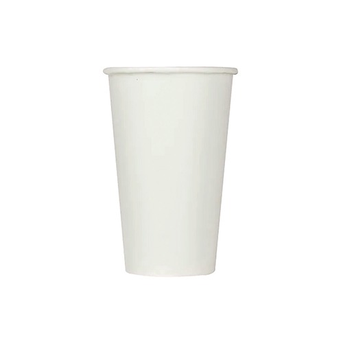Cups and Lids | Karat C-KCP16W 16 oz. Double Poly Paper Cold Cups - White (1000/Carton) image number 0