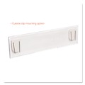 Office Presentation Supplies | Deflecto 587501 8.5 in. x 2 in. Insert Superior Image Cubicle Nameplate Sign Holder - Clear image number 10