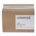 Paper Shredders & Accessories | Universal UNV35946 40 - 45 Gallon High-Density Shredder Bags - Clear (100/Box) image number 2