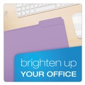 File Folders | Pendaflex R152 1/3 LAV 0.75 in. Expansion Double-Ply Reinforced 1/3-Cut Top Tab Colored File Folders - Letter Size/Lavender (100/Box) image number 4
