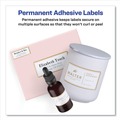 Labels | Avery 6541 Easy Peel 2 in. x 4 in. Inkjet/Laser Printers Mailing Labels with Metallic Border - White (100/Pack) image number 2