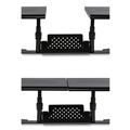Office Electronics & Batteries | Allsop 31883 25.6 in. to 33.1 in. x 12.6 in. x 6.2 in. to 8.6 in. Supports 20 lbs. Shelf Metal Art Ergotwin Dual Monitor Stand - Black image number 2