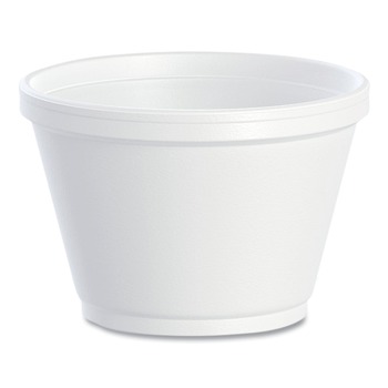 Dart 6SJ12 6 oz. Foam Container - White (1000/Carton)