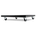 Just Launched | Alera ALESCCART 320 lbs. Capacity 22.44 in. x 22.44 in. x 3.93 in. Metal Stacking Chair Dolly - Black image number 1