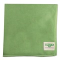 Cleaning Cloths | Unger MF400 16 in. x 15 in. SmartColor Microfiber MicroWipes - Green (10/Pack) image number 0