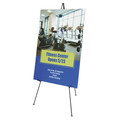 Easels | Quartet 29E 62.38 in. Maximum Height Steel Full Size Instant Easel - Black image number 3