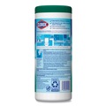 Disinfectants | Clorox 01593 7 in. x 8 in. 1-Ply Bleach Free Disinfecting Wipes - Fresh Scent, White (12 Canisters/Carton) image number 4