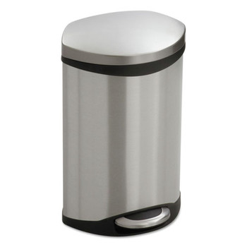 Safco 9901SS 3 Gallon Step-On Medical Receptacle - Stainless Steel