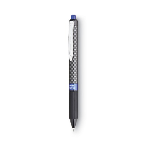 Pens | Pentel K497-C 0.7 mm Retractable Black Barrel Oh Gel Pen - Medium, Blue (1 Dozen) image number 0