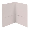 File Folders | Smead 87861 11 in. x 8.5 in. 100-Sheet Capacity 2-Pocket Textured Paper Folder - White (25/Box) image number 2
