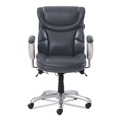 Office Chairs | SertaPedic 49711GRY 18.75 in. to 21.75 in. Seat Height Supports Up to 300 lbs. Emerson Task Chair - Gray Seat/Back, Silver Base image number 1