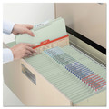 File Folders | Smead 18234 2 in. Expansion Assorted 1/3-Cut Tabs Legal Size Expanding Recycled Heavy Pressboard Folders - Gray-Green (25/Box) image number 6