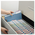 File Folders | Smead 12040 0.75 in. Expansion Top Tab Colored 2-Fastener Folders - Letter Size/Blue Exterior (50/Box) image number 5