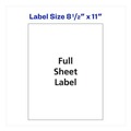 Labels | Avery 95920 8.5 in. x 11 in. Shipping Labels-Bulk Packs for Inkjet/Laser Printers - White (250/Box) image number 3