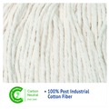 Just Launched | Boardwalk BWK224CCT 24 oz. Cotton Premium Cut-End Wet Mop Heads - White (12/Carton) image number 8