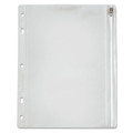 Binders | Oxford 68504 8 in. x 10.5 in. 2 to 5-Hole Punched Zipper Binder Pocket - Clear image number 0