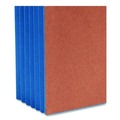 File Folders | Smead 74689 5.25 in. Expansion Legal Size Fully Lined 6.5 in. High Gussets Drop-Front End Tab File Pockets - Redrope/Blue (10/Box) image number 2