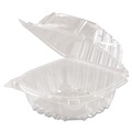 Just Launched | Dart C57PST1 ClearSeal 5.8 in. x 6 in. x 3 in. Hinged-Lid Plastic Containers - Clear (500/Carton) image number 0