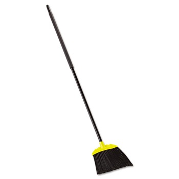 BROOMS | Rubbermaid Commercial FG638906BLA 46 in. Smooth Sweep Angled Broom - Jumbo, Black/Yellow (6/Carton)