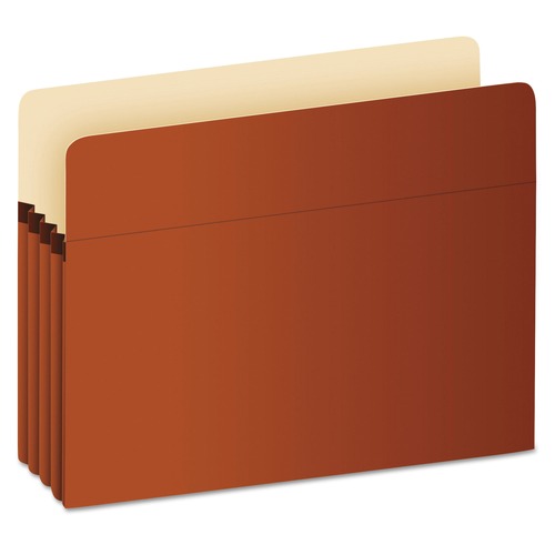 File Folders | Pendaflex S26E 3.5 in. Expansion Legal Size Pocket File - Red Fiber image number 0