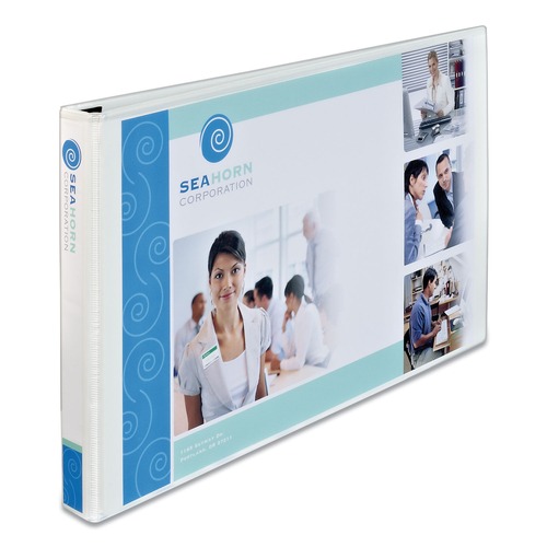 Binders | Avery 72127 11 in. x 17 in. 3 Rings 3 in. Capacity Heavy-Duty View Binders - White image number 0