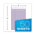 Notebooks & Pads | TOPS 63040 50-Sheet 5 in. x 8 in. Narrow Rule Prism plus Colored Writing Pads - Pastel Orchid (12/Pack) image number 2