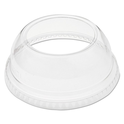 Cups and Lids | Dart DLW662 1.9 in. Diameter Hole Open-Top Dome Lid Fits 9 oz. To 22 oz. Plastic Cups - Clear (1000/Carton) image number 0