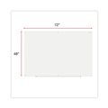 White Boards | Universal UNV43234 72 in. x 48 in. Frameless Glass Marker Board - White Surface image number 5