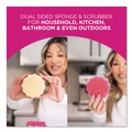 Sponges & Scrubbers | The Pink Stuff RST823773CT Sqeezy 4 in. x 5.3 in. Dual Scrubber/Sponge - Pink (12/Carton) image number 2