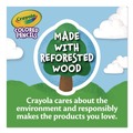 Pencils | Crayola 684036 3.3 mm 2B Short-Length Colored Pencil Set - Assorted Lead and Barrel Colors (36/Set) image number 10