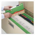 File Folders | Smead 17110 Straight Tabs Legal Size 0.75 in. Expansion Reinforced Top Tab Colored File Folders - Green (100/Box) image number 2