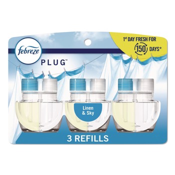 Febreze 80781115 2.63 oz. PLUG Air Freshener Refills - Linen and Sky (6 Packs/Carton)