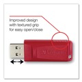 Office Electronics & Batteries | Verbatim 98525 Store 'n' Go 128 GB USB Flash Drive - Red image number 1