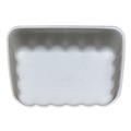 Food Trays, Containers, and Lids | GEN 42WH 8.75 in. x 6.32 in. x 2.25 in. #42K Meat Trays - White (252/Carton) image number 3