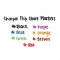 Washable Markers | Sharpie 22480PP Broad Bullet Tip Flip Chart Marker - Assorted Colors (8/Set) image number 3